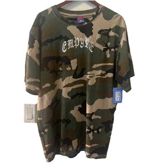 NWT Empyre Backwards Camo T-Shirt Men’s Size XL Zumiez 100% Cotton - Picture 1 of 14